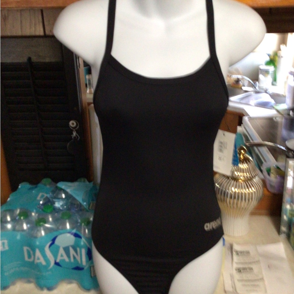 Barena Sleek Black One-Piece Swimsuit